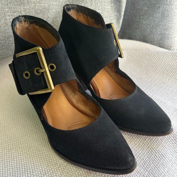 Corso Como Bernadette Ankle Bootie Buckle Heel dyed Black - Picture 8 of 10